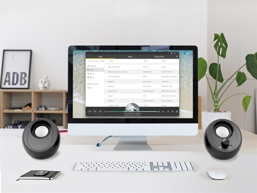 CONCEPTRONIC 2.0-Lautsprecher BT5.0/USB-A/3.5mm 10W schwarz