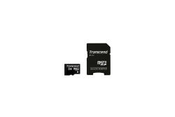 SD microSD Card 2GB Transcend w/adapter retail