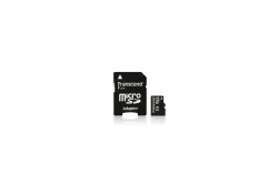 SD microSD Card 2GB Transcend w/adapter retail