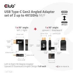 Club3D Adapter USB 3.2 Typ C <> USB 3.2 Typ C...