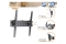 Equip Wandhalterung 37-70/1TFT Fest/Slim 1Gelenk 40Kg sw retail