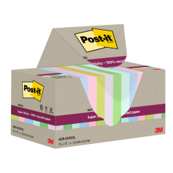 Haftnotizblock Super Sticky Recycling Notes, 47,6x47,6mm,...