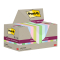Haftnotizblock Super Sticky Recycling Notes, 47,6x47,6mm, 12x70 Blatt, sortiert
