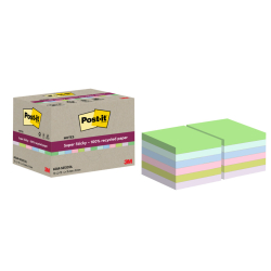 Haftnotizblock Super Sticky Recycling Notes, 76x76mm,...