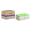 Haftnotizblock Super Sticky Recycling Notes, 76x76mm, 12x70 Blatt, sortiert