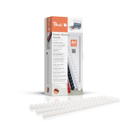 Peach Binderücken weiß 12mm 100er-Pack