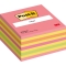 Haftnotizblock Würfel, 76x76mm, 450 Blatt, pink