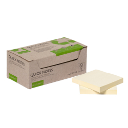 Haftnotizblock Recycling - gelb, 76 x 76 mm, 100 Blatt,...