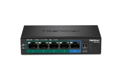 TRENDnet Switch 5 Port Gbit PoE+ 32W Metall