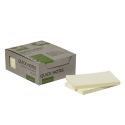 Haftnotizblock Recycling - gelb, 127 x 76 mm, 100 Blatt,...