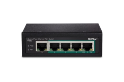 TRENDnet Industrie Switch 5 Port Fast Eth. PoE+ DIN-Rail
