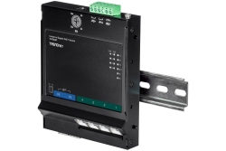 TRENDnet 6-Port Industrial Gigabit PoE+ WallMount Front Acc.