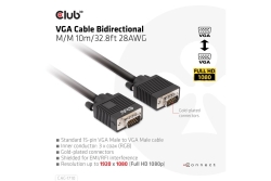 Club3D Kabel VGA > VGA 10m St/St retail