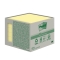Haftnotizblock Recycling Notes, 76x76mm, 6x100 Blatt, gelb