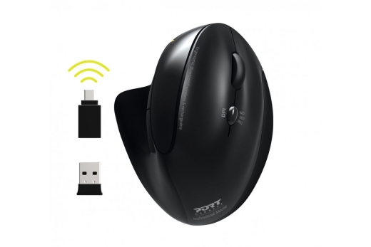 Port Maus ergonomisch kabellos Bluetooth wiederaufladbar