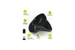 Port Maus ergonomisch kabellos Bluetooth wiederaufladbar
