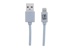2GO USB Lade-/Datenkabel Lightning 1m weiß in PET-Box