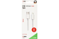 2GO USB Lade-/Datenkabel classic Lightning 1m weiß