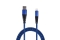 2GO USB Lade-/Datenkabel Lightning 1m Nylon blau PET-Verp.