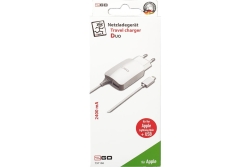 2GO Ladegerät 12W Lightning + 1x USB, Kabel 140cm...
