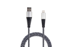 2GO USB Lade-/Datenkabel Lightning 1m Nylon sil PET-Verp.