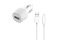 2GO KFZ-Ladegerät Set 10W USB-A / Lightning inkl. Kabel weiß