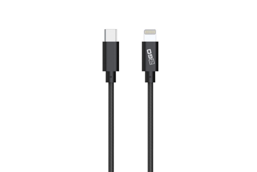 2GO Datenkabel lightning-USB Type-C anthrazit-1m MFI zert