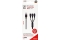 2GO USB 3in1 Ladekabel Micro-USB/Ligntn/USB-C Nylon 150cm sw