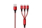 2GO USB 3in1 Ladekabel Micro-USB/Lightn/USB-C Nylon 150cm ro