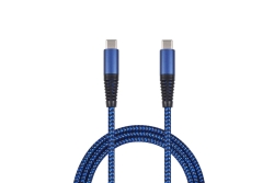 2GO USB Lade-/Datenkabel USB-C - USB-C 100cm blau