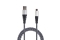 2GO USB Lade-/Datenkabel USB-A-Micro-USB 100cm Nylon silber
