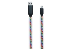 2GO USB Datenkabel Tricolor LED-Beleucht. Micro-USB 100cm