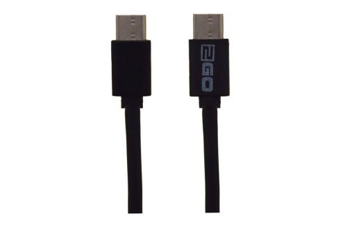 2GO USB Lade-/Datenkabel 2x USB-C 3.1 1m schwarz