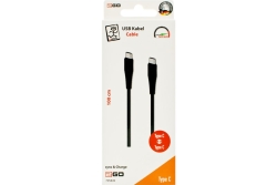 2GO USB Lade-/Datenkabel 2x USB-C 3.1 1m schwarz