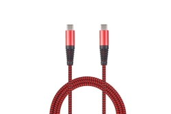 2GO USB Lade-/Datenkabel USB-C - USB-C 100cm rot