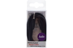 2GO AUX Stereo-Audio-Kabel - schwarz - 150cm