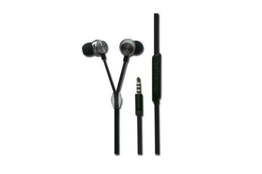 2GO In-Ear Stereo-Headset Luxury Zipper-Style anthrazit