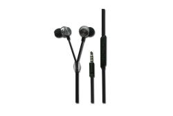 2GO In-Ear Stereo-Headset Luxury Zipper-Style anthrazit