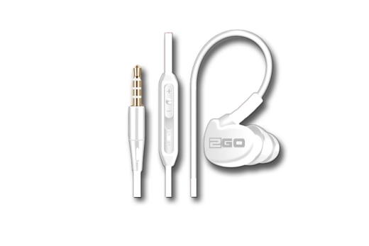 2GO In-Ear Sport-Headset Active m. Rufann.&Lautstärker. we
