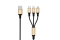 2GO USB 3in1 Ladekabel Micro-USB/Lightn/USB-C Nylon 150cm gl