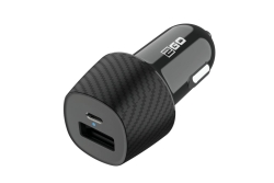 2GO KFZ-Ladegerät 20W 1xUSB-C 1xUSB-A schwarz