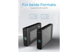 Geh. IcyBox USB 3.2 2,5+3,5 SATA3 HDD/SSD USB Typ-C m.Hub