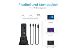 Geh. IcyBox USB 3.2 2,5+3,5 SATA3 HDD/SSD USB Typ-C m.Hub