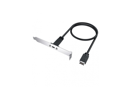 GRAUGEAR Verlängerungskabel mit PCI Blende,Type-E auf Type-C retail