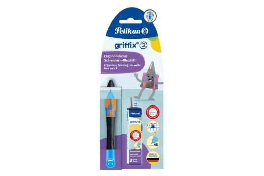 Pelikan griffix Bleistift Rechtshänder Neon Black Blister