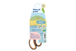 Pelikan griffix Schulschere spitz Linkshänder NeonBlack Blister