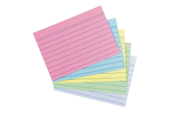 Herlitz Karteikarte A6 liniert 4 Farb.+weiß Bl. Engel 200er