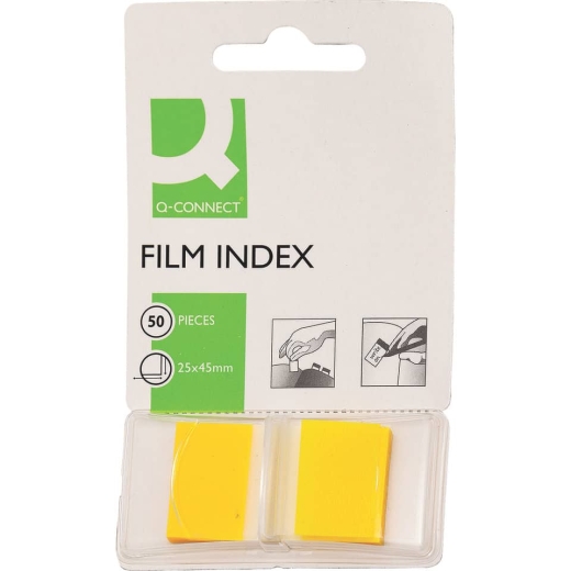 Index - 25 x 45 mm, gelb, 50 Streifen