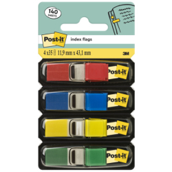 Haftstreifen Index Mini, 12x43mm, 4x35 Blatt, sortiert