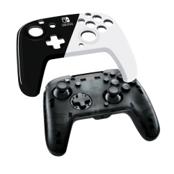PDP Controller Faceoff Deluxe+Audio schwarz/weiß Switch